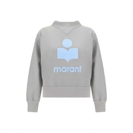 ◆당일◆26SS 모비 MOBY 벨벳 로고 맨투맨 그레이/아이스블루 SW0003FA A1M07E GYIB