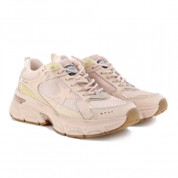 ◆당일◆25FW 여성 레더 라이트스타 로우탑 메쉬 스니커즈 핑크골드 GWF00724 F006474 25747