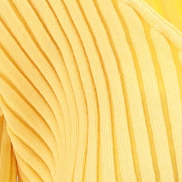 ◆당일◆24FW 골드 로고 골지 마이크로 가디건 라이트옐로우 213KN108 2190 210