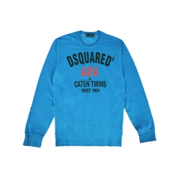 ◆15주년◆로고 프린트 티셔츠 블루그린 71GD0120