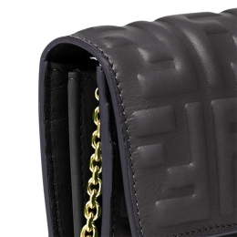 ◆당일◆25FW FF 금장로고 바게트 체인 미니백 블랙 8M0365 AAJD F0KUR