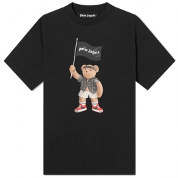 ◆12주년◆파일렛 베어 티셔츠 블랙 PMAA001S21JER019 1001