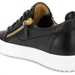 ◆12주년◆여성 스네이크 메이 런던 스니커즈 블랙 RW70001 NERO