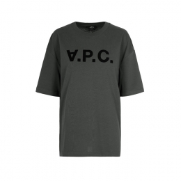 ◆당일◆26SS VPC 벨벳 로고 앰플 티셔츠 워시드블랙 COHLR M26385 LZA