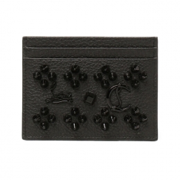 ◆15주년◆키오스 스파이크 로고 카드지갑 블랙 3175225 B253