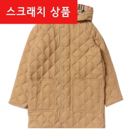 ◆스크래치◆여성 다이아몬트 퀄팅 후드 코트 자켓 베이지 8069407