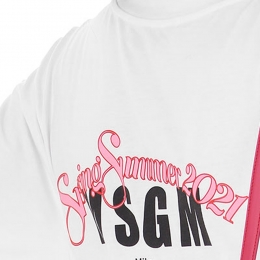 ◆12주년◆백로고 프린팅 티셔츠 화이트 3042MDM206 217498 01