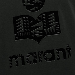 ◆당일◆24SS 자페르 ZAFFERH 벨벳 로고 티셔츠 블랙 TS0047HA B1N07H 01BK