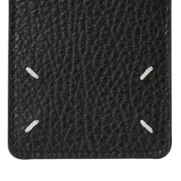 ◆당일◆25FW 스티치 로고 카드홀더 지갑 블랙 SA1VX0017 P4455 T8013