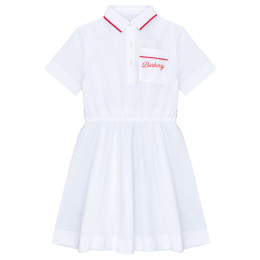 ◆키즈◆23SS 키즈 로고 포켓 카라 원피스 화이트 8059352