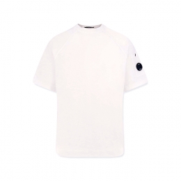 ◆당일◆26SS 렌즈 와펜 라이프 플리스 반팔 티셔츠 화이트 20CMSS034A 002246G 103