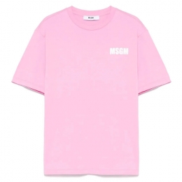 ◆키즈◆25SS 여성 로고 프린트 티셔츠 핑크 S5MSJUTH066 MS003