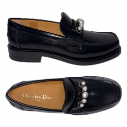 ◆당일◆25FW 파리 브러쉬드 카프스킨 로퍼 블랙 KDB997ACA 900