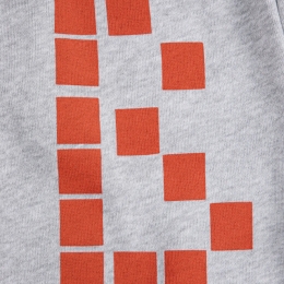 키즈 스퀘어 로고 버뮤다 숏팬츠 헤더그레이 B126AC060 041