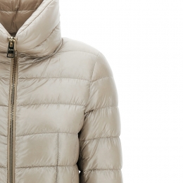 ◆당일◆25FW 마리아 MARIA 하이넥 라이트 패딩 베이지그레이 PI0002DIC 12017Z 9402