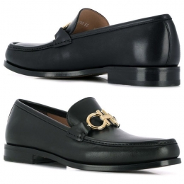 ◆당일◆23SS 롤로 ROLO 금장 더블 간치니 로퍼 블랙 0712557