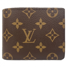 ◆당일◆23SS 모노그램 멀티플 월릿 반지갑 브라운 M60895