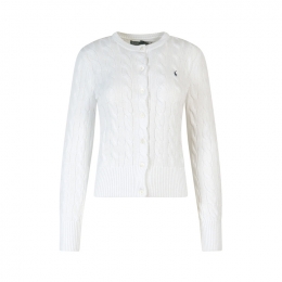 ◆당일◆26SS 포니 자수 클래식 가디건 화이트 211971868 007