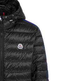 ◆당일◆24FW 아가우트 AGOUT 로고 패치 라이닝 패딩 자켓 블랙 1A000 12 53279 999