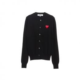 ◆당일◆26SS 레드 와펜 브이넥 가디건 블랙 AX-N007-051-1