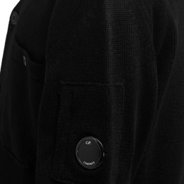 ◆당일◆24SS 렌즈 와펜 브이넥 포켓 가디건 블랙 16CMKN125A 006482A 999