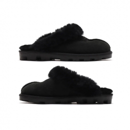 ◆당일◆25FW 코케트 퍼 뮬 슬리퍼 블랙 5125 BLK