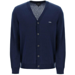 ◆당일◆24SS 커티스 CURTIS 로고 자수 브이넥 가디건 다크네이비 COEZJ H22256 IAK