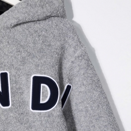 ◆키즈◆21FW 여성 로고 후드 니트 스웨트셔츠 그레이 JMH149 ADEX F0WG5