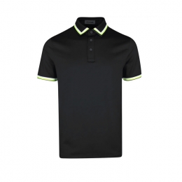 ◆당일◆26SS 투톤 트리밍 카라 티셔츠 블랙 GMP000075 ONYX