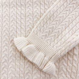 ◆키즈◆키즈 자바 커프스 니트 크림 25F_J0071 CREAM