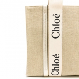 ◆당일◆25FW 우디 미디움 토트백 라이트골드 CHC24US383N22 9DJ