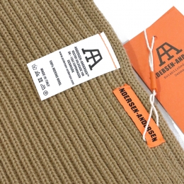 ◆당일◆23SS 골지 울 머플러 카멜 WIDE SCARF CAMEL