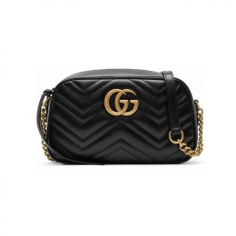 ◆당일◆26SS GG 마몬트 마틀라세 스몰 숄더&크로스백 블랙 447632 DTD1T 1000