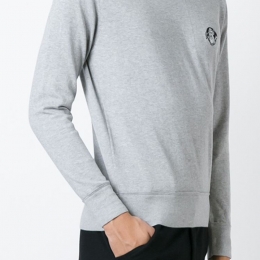 ◆11주년◆로트와일러 미니 자수로고 맨투맨 그레이 7506 504 051