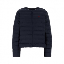 ◆당일◆26SS 레드 포니 자수 논카라 경량패딩 자켓 네이비 211A93245 003