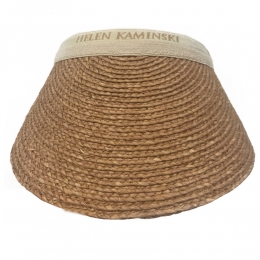 ◆당일◆23SS 비앙카 라피아 바이저햇 누가/네추럴 HAT50265 BIANCA NOUGAT NATURAL