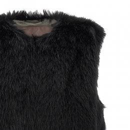 ◆당일◆25FW 리조트 RESORT 퍼 베스트 블랙 GC00065DR 12627 9300