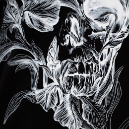 ◆12주년◆여성 그래픽 반팔 티셔츠 블랙 634224 QZABT 0901