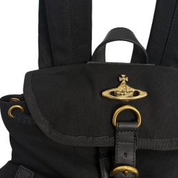 ◆당일◆26SS ORB 금장 로고 하이랜드 스몰 백팩 블랙 4A03000AU W01CJ N401