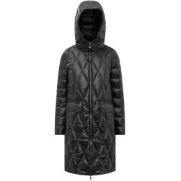 ◆당일◆24FW SERILONG 로고 패치 후드 롱 패딩자켓 블랙 1C000 08 595ZZ 999