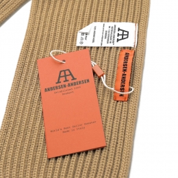 ◆당일◆23FW 골지 울 숏 머플러 카멜 SHORT SCARF CAMEL