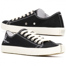 ◆11주년◆남성 타비 로우탑 스니커즈 블랙 S57WS0252 P1875 T8013