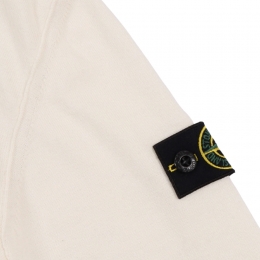 여성 와펜 패치 브이넥 코튼 니트 화이트 L1S16 5100003 S00B2 V0001