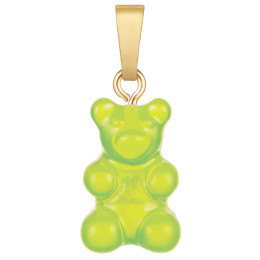 ◆당일◆22FW 노스탤지어 베어 펜던트 라임 NOSTALGIABEAR CLA LIME