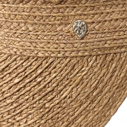 ◆당일◆26SS 커스틴 라피아 바이저햇 누가 HAT52474 KIRSTEN NOUGAT