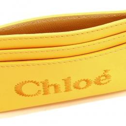 ◆당일◆25FW 로고 자수 카드지갑 허니골드 CHC23SP868I10 746