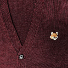 ◆당일◆23FW 폭스 헤드 패치 브이넥 버건디 JM00505KT1036 P596
