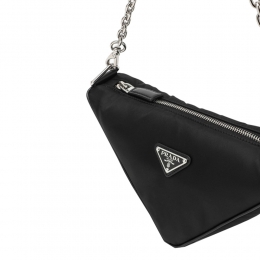 ◆당일◆25FW 삼각로고 트라이앵글 숄더&크로스백 블랙 1BH190 RDLN F0002