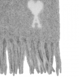 ◆당일◆25FW 하트 로고 알파카 머플러 그레이 USF673 AW0004 050