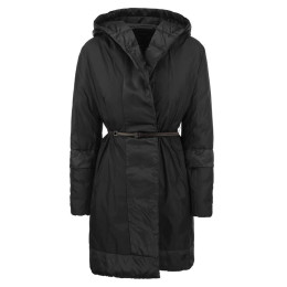 ◆당일◆24FW 노베프 NOVEF 리버시블 후드 패딩 자켓 블랙 2429496025 003